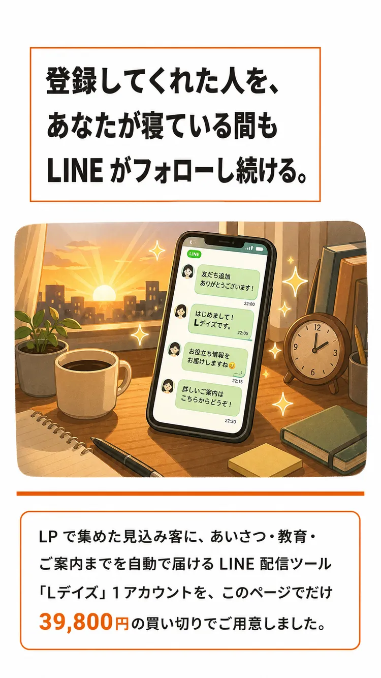 Lデイズのご案内（買い切りの特典）