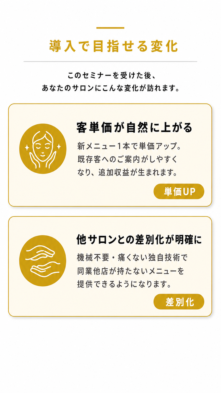 導入で得られること