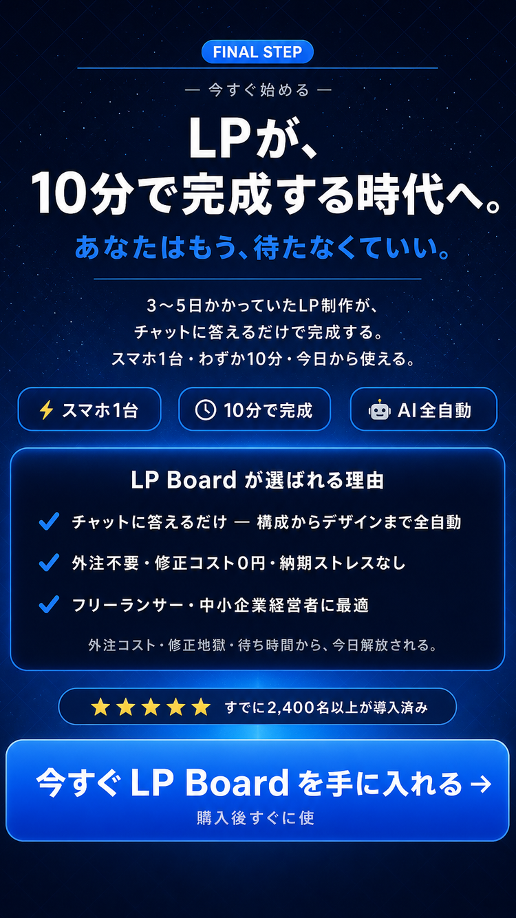 最終CTA