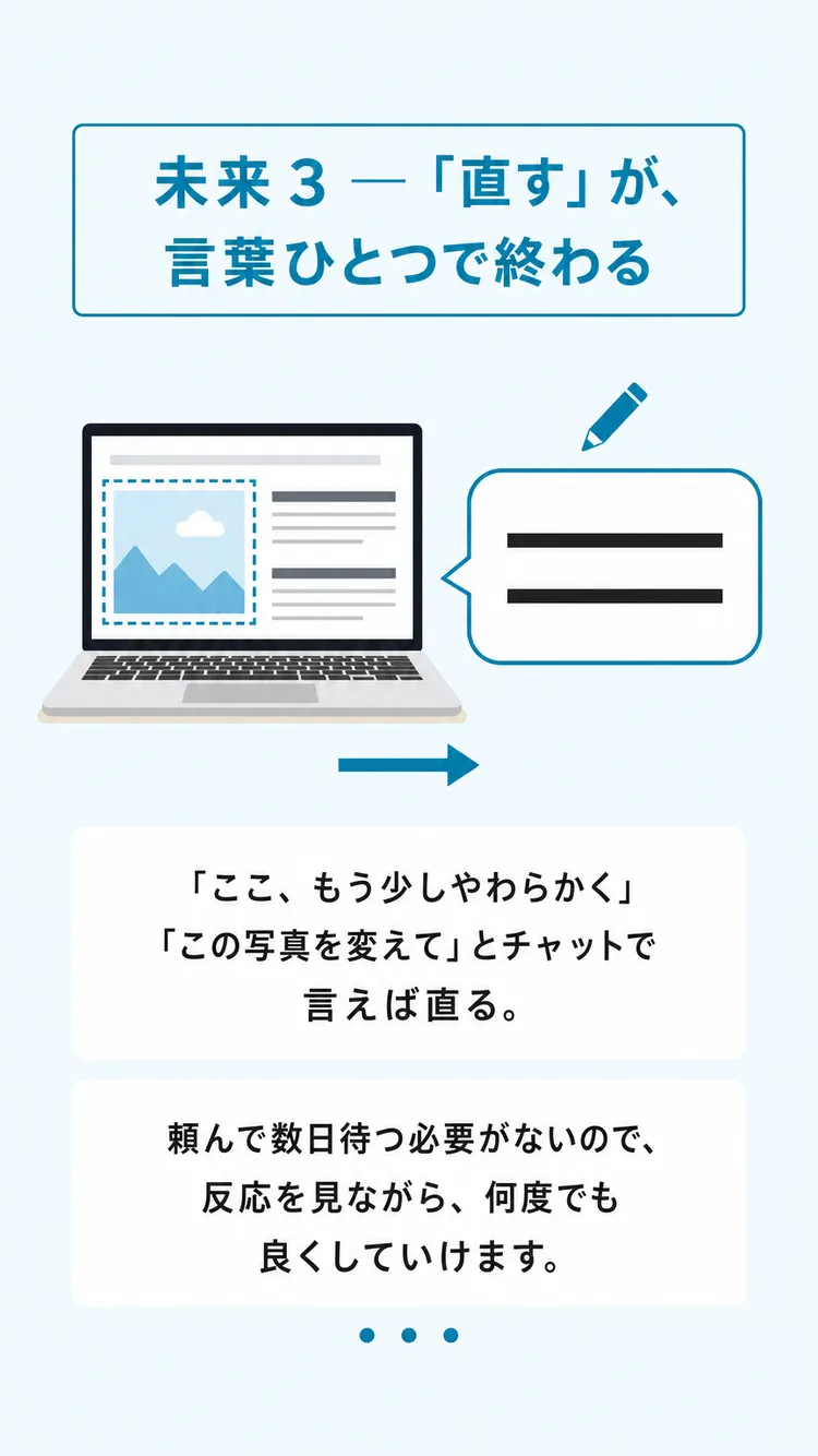 未来3 「直す」が、言葉ひとつで終わる