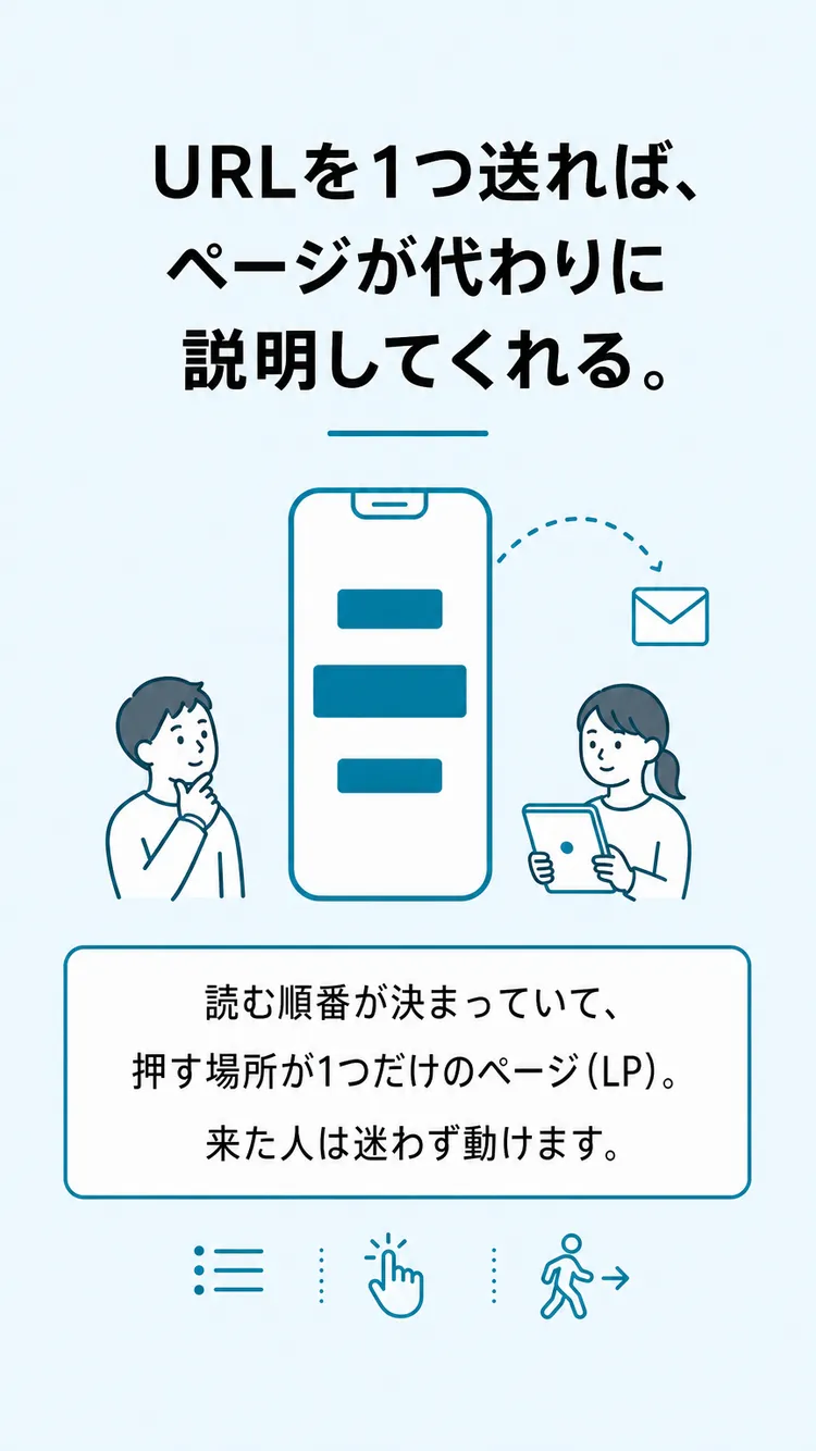 URLを1つ送れば、ページが代わりに説明してくれる