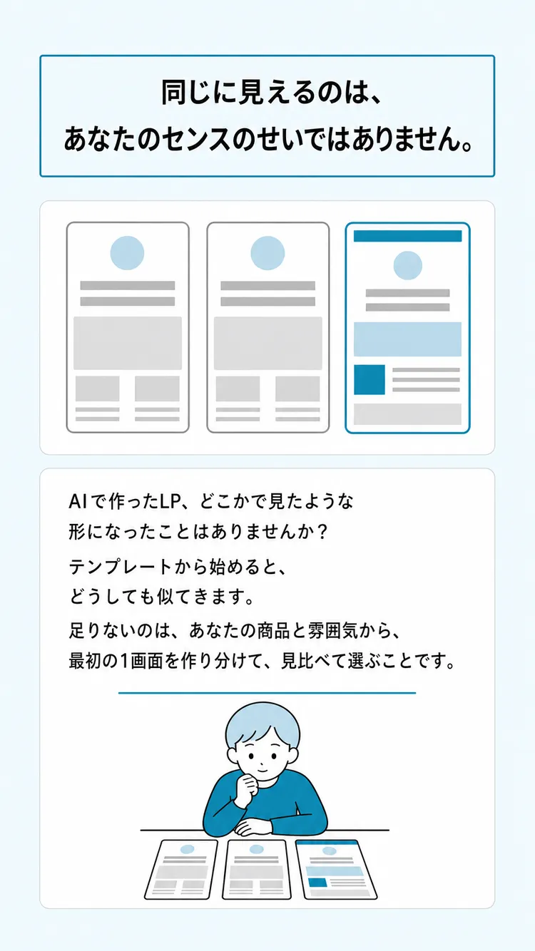 同じに見えるのは、センスのせいではない
