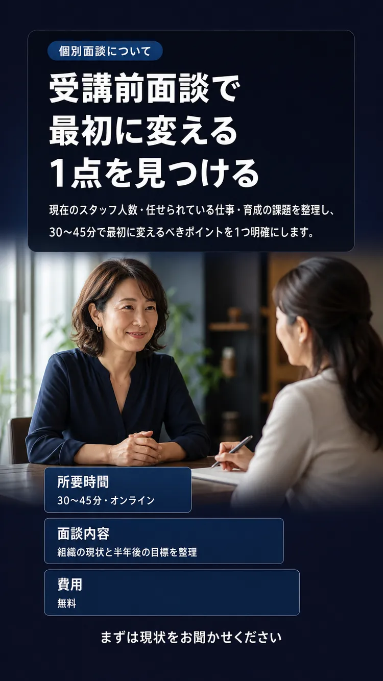 受講前面談とは