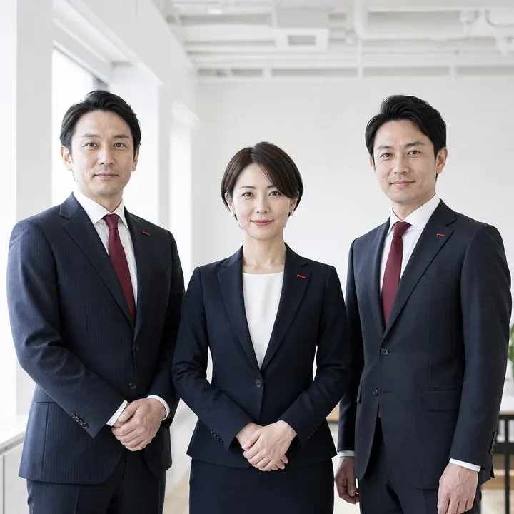 自信に満ちた営業チーム